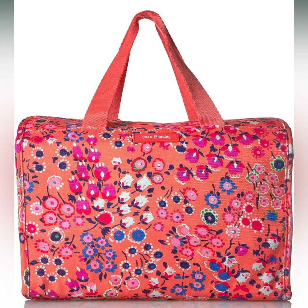 New without tags: Vera Bradley coral meadow travel organizer